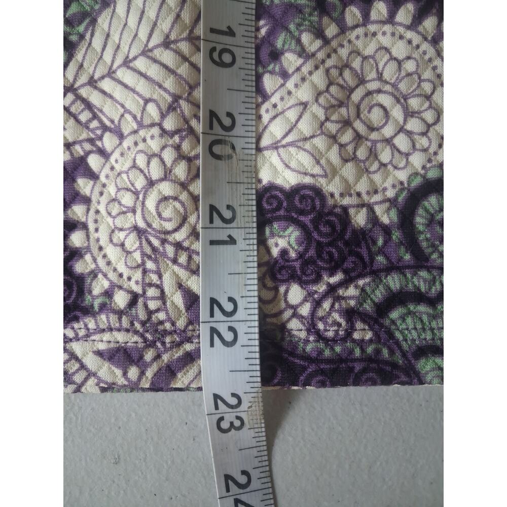 LuLaRoe CASSIE Pencil Shirt Elastic waisband Purple Cream Paisley Size S - Picture 5 of 6